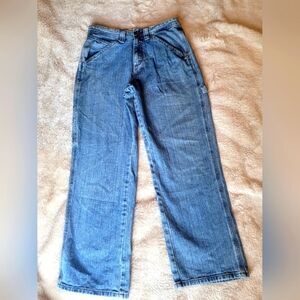 Vintage Y2K 80's Lee Carpenter Jeans With Adjustable Waist